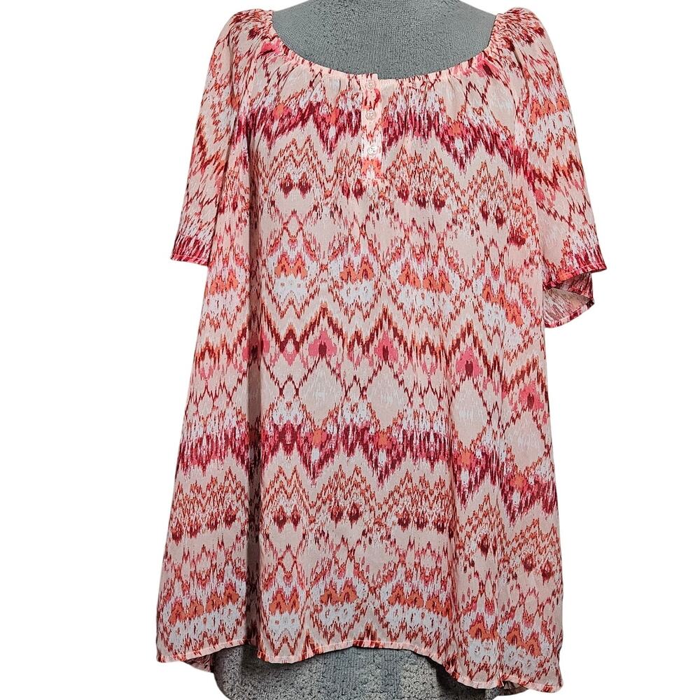 Pink Lightweight Blouse Size 1X